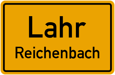 Ortsschild Lahr Reichenbach