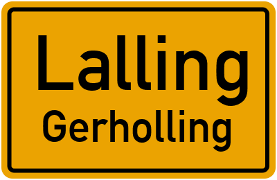 Straßenverzeichnis Lalling Gerholling