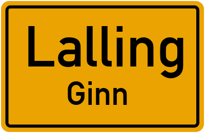 Straßenverzeichnis Lalling Ginn