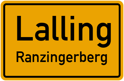 Straßenverzeichnis Lalling Ranzingerberg
