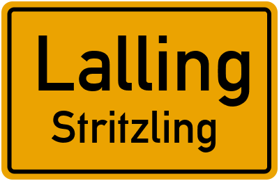 Straßenverzeichnis Lalling Stritzling