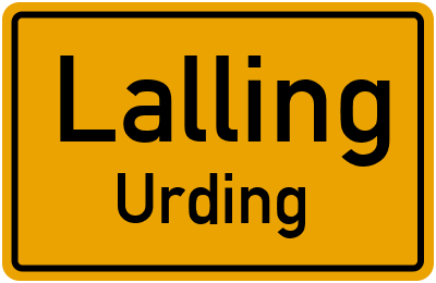 Straßenverzeichnis Lalling Urding