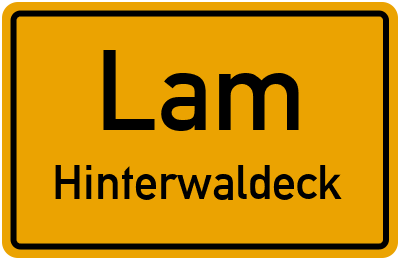 Straßenverzeichnis Lam Hinterwaldeck