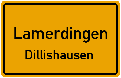 Ortsschild Lamerdingen Dillishausen