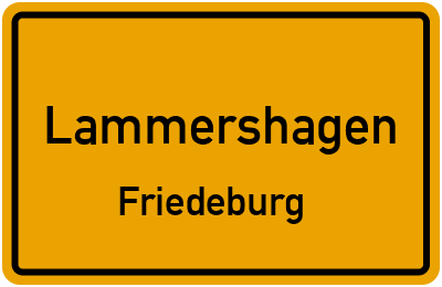 Straßenverzeichnis Lammershagen Friedeburg