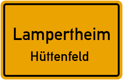 Straßenverzeichnis Lampertheim Hüttenfeld