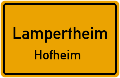 Straßenverzeichnis Lampertheim Hofheim