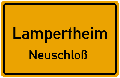 Straßenverzeichnis Lampertheim Neuschloß