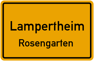 Straßenverzeichnis Lampertheim Rosengarten