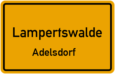 Straßenverzeichnis Lampertswalde Adelsdorf