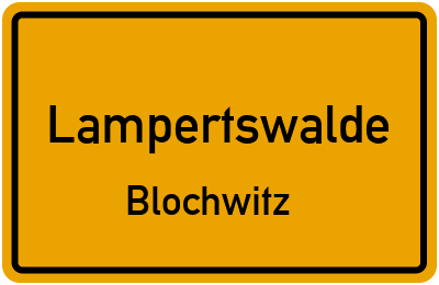 Straßenverzeichnis Lampertswalde Blochwitz