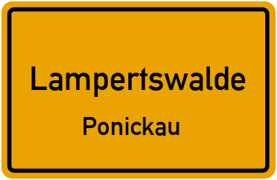 Straßenverzeichnis Lampertswalde Ponickau