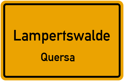 Straßenverzeichnis Lampertswalde Quersa