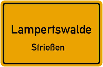 Straßenverzeichnis Lampertswalde Strießen