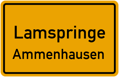 Ortsschild Lamspringe Ammenhausen