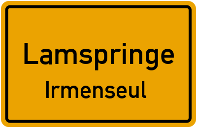 Straßenverzeichnis Lamspringe Irmenseul