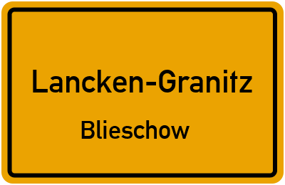 Straßenverzeichnis Lancken-Granitz Blieschow