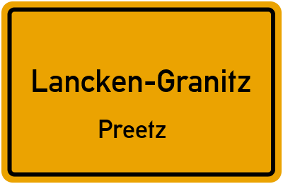 Straßenverzeichnis Lancken-Granitz Preetz