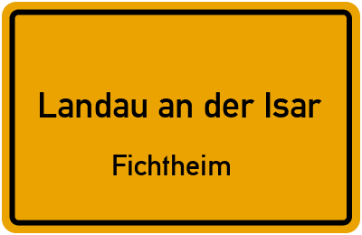 Straßenverzeichnis Landau an der Isar Fichtheim
