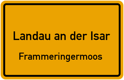 Straßenverzeichnis Landau an der Isar Frammeringermoos