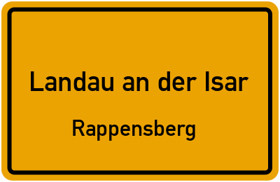 Straßenverzeichnis Landau an der Isar Rappensberg