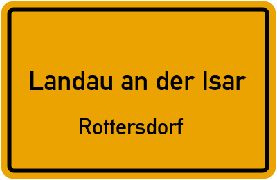 Straßenverzeichnis Landau an der Isar Rottersdorf