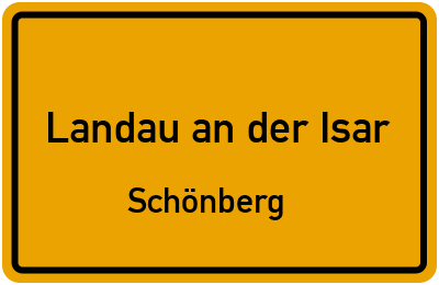 Straßenverzeichnis Landau an der Isar Schönberg