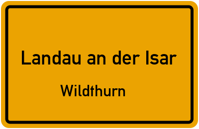 Straßenverzeichnis Landau an der Isar Wildthurn