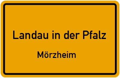 Straßenverzeichnis Landau in der Pfalz Mörzheim