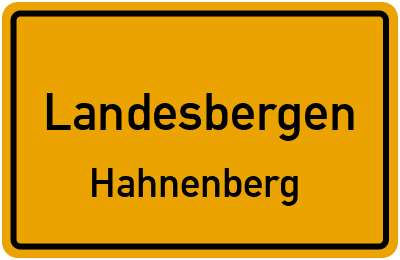 Straßenverzeichnis Landesbergen Hahnenberg