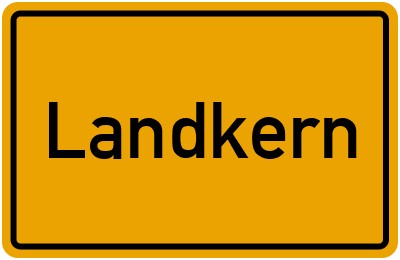 Ortsschild von Gemeinde Landkern in Rheinland-Pfalz
