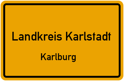 Straßenverzeichnis Landkreis Karlstadt Karlburg