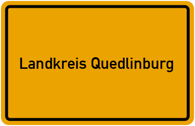 Landkreis Quedlinburg