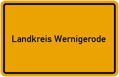 Landkreis Wernigerode