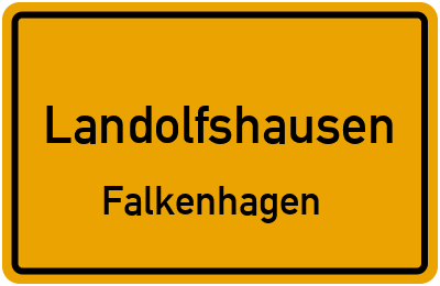 Straßenverzeichnis Landolfshausen Falkenhagen