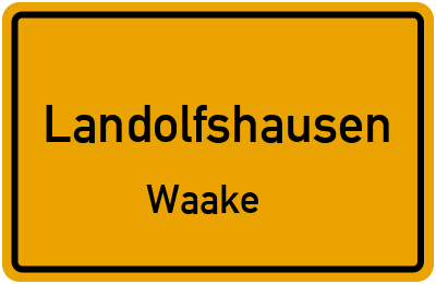 Straßenverzeichnis Landolfshausen Waake
