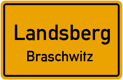 Straßenverzeichnis Landsberg Braschwitz