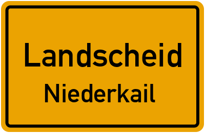 Straßenverzeichnis Landscheid Niederkail