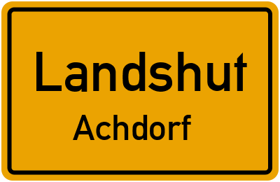 Straßenverzeichnis Landshut Achdorf