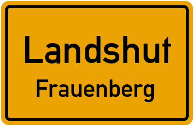 Straßenverzeichnis Landshut Frauenberg