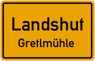 Straßenverzeichnis Landshut Gretlmühle