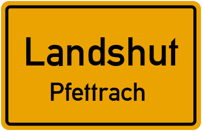 Straßenverzeichnis Landshut Pfettrach