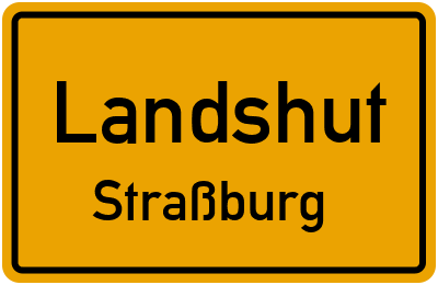 Straßenverzeichnis Landshut Straßburg
