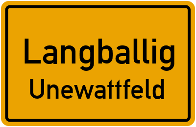 Straßenverzeichnis Langballig Unewattfeld