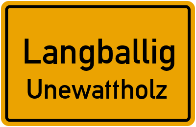 Straßenverzeichnis Langballig Unewattholz