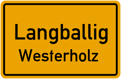 Straßenverzeichnis Langballig Westerholz