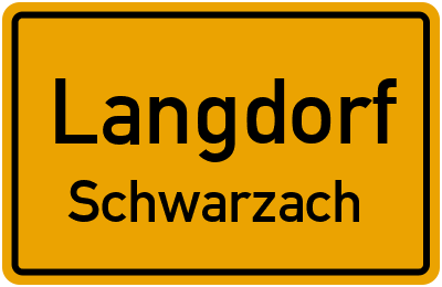 Straßenverzeichnis Langdorf Schwarzach