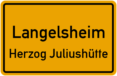 Straßenverzeichnis Langelsheim Herzog Juliushütte