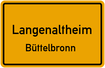 Straßenverzeichnis Langenaltheim Büttelbronn