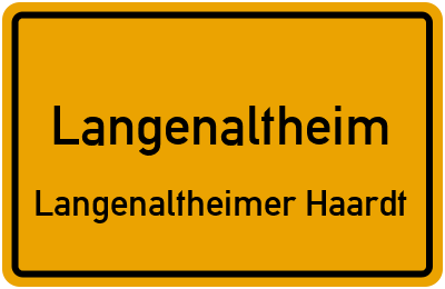 Straßenverzeichnis Langenaltheim Langenaltheimer Haardt